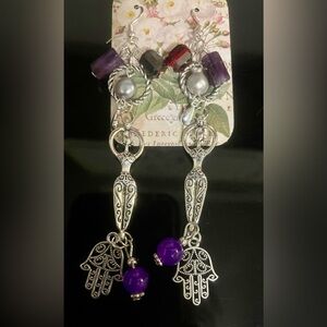 Silver Goddess Earrings